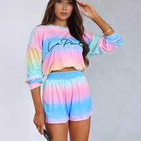 Komplet tęcza 2 kolorki